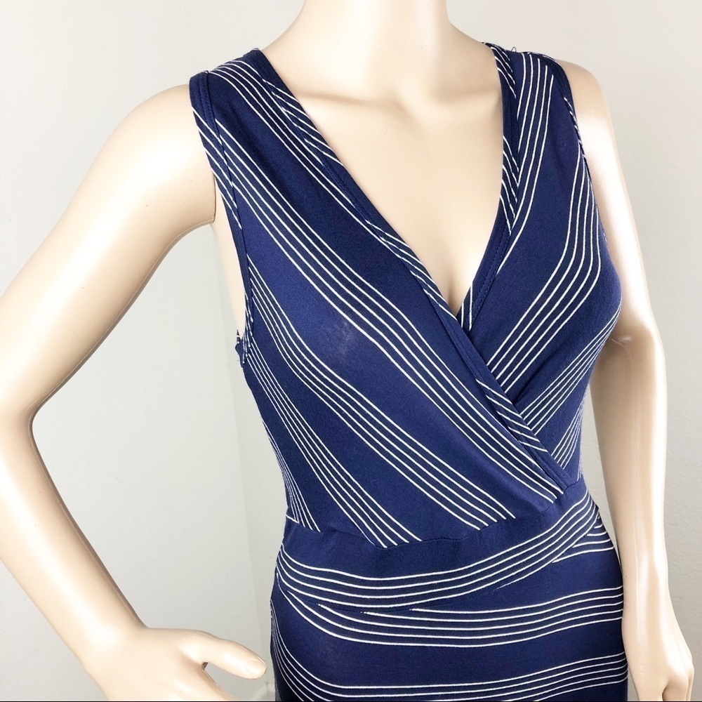 NEW Go Couture blue and white striped maxi dress - Picture 3 of 7